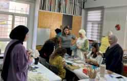 تدريب مدربين  ورشات الفن في القرى الفلسطينية 