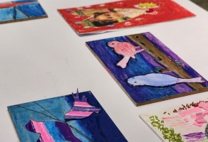 معرض نتاج طلبة مساق بستان الفن ومساق أساسيات ومبادئ الرسم للفصل الأكاديمي الأول 2023