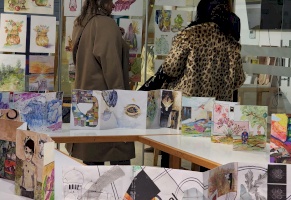 معرض &quot;على قماش 2 &quot;لطلبة المستويات الأكاديمية في مدرسة الفنون البصرية