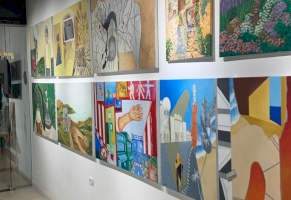 معرض &quot;على قماش 2 &quot;لطلبة المستويات الأكاديمية في مدرسة الفنون البصرية