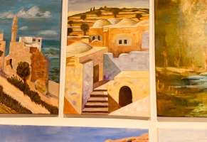 معرض &quot;على قماش 2 &quot;لطلبة المستويات الأكاديمية في مدرسة الفنون البصرية