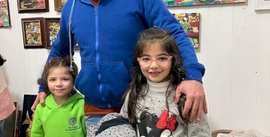 زيارة أطفال مدرسة الفنون البصرية (5 الى 11) لمعرض الفنان علاء البابا 