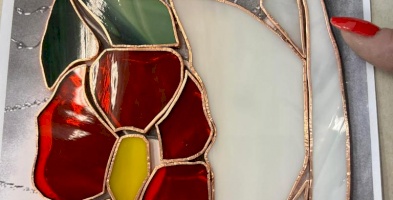 ورشة "الزجاج المعشّق" Stained Glass مع الفنانة منى حشمة