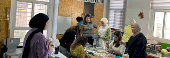 تدريب مدربين  ورشات الفن في القرى الفلسطينية 