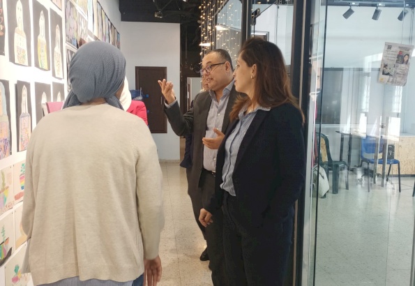 زيارة معالي وزير الثقافة الدكتور عاطف أبو سيف لمنتدى الفنون البصرية